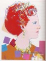 La reine Margrethe II du Danemark Andy Warhol